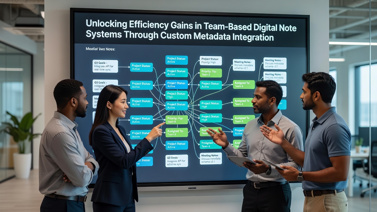 Unlocking Efficiency Gains in Team-Based Digital Note Systems Through Custom Metadata Integration